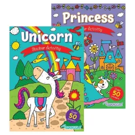 A4 My Fun Sticker Activity Book - Assorted Engaging Sticker Activities