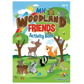 A4 My Woodland Friends Advanced Colouring Book - Creatures High Quality Paper Relaxing Art Therapy