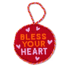 Bless Your Heart  Needlepoint Ornament