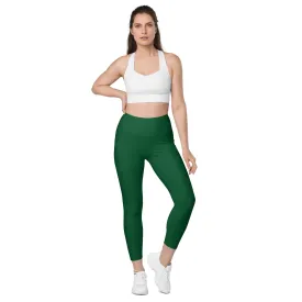 GG - Women's Leggings with pockets - Forest Green