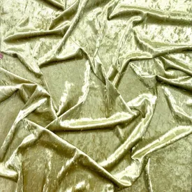 Gold/Khaki Spandex Ice Velvet Fabric