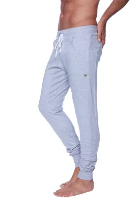 Long Cuffed Jogger & Yoga Sweat Pants (Heather Grey)