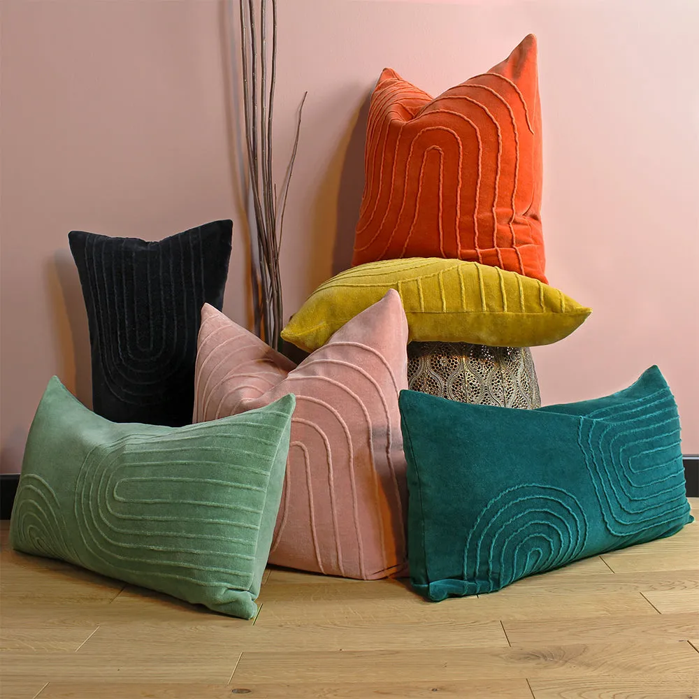 Mangata Soft Velvet Cushion Orange