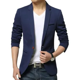 Sharp Fit One Button Blazer